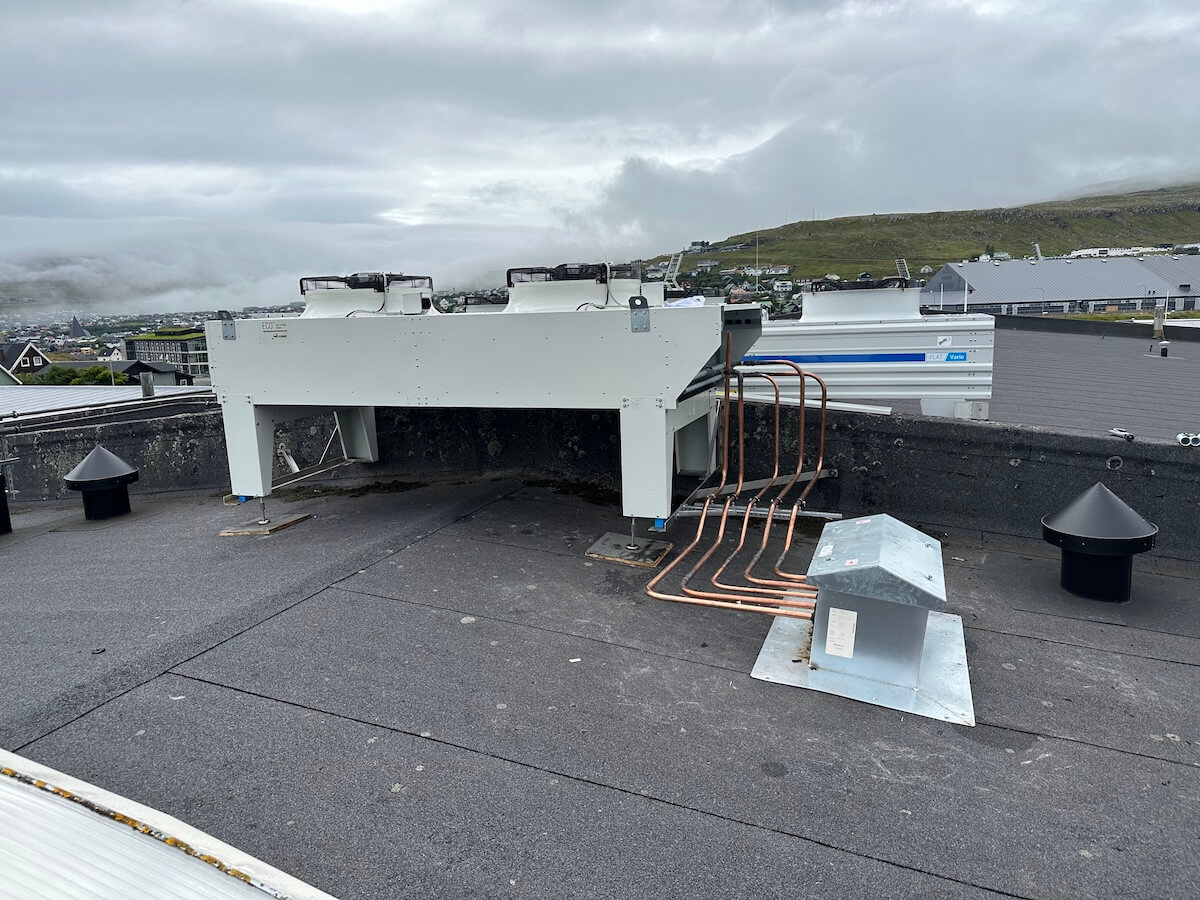 Industri frostrum på tag